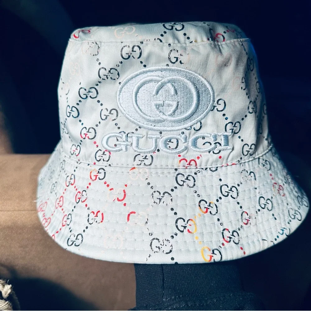 You Gotta Regatta Light Blue Gucci Summer Unisex Bucket Hat Monogram - Picture 9 of 16